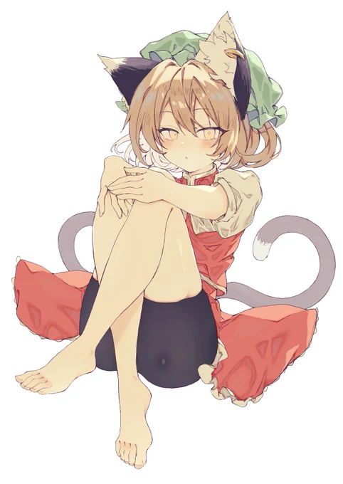 スパッツな橙ちゃん!「これなら見えても恥ずかしくないってほんとですか...?」藍さま「ちぇぇぇぇぇぇぇぇぇん!??」#東方Project 