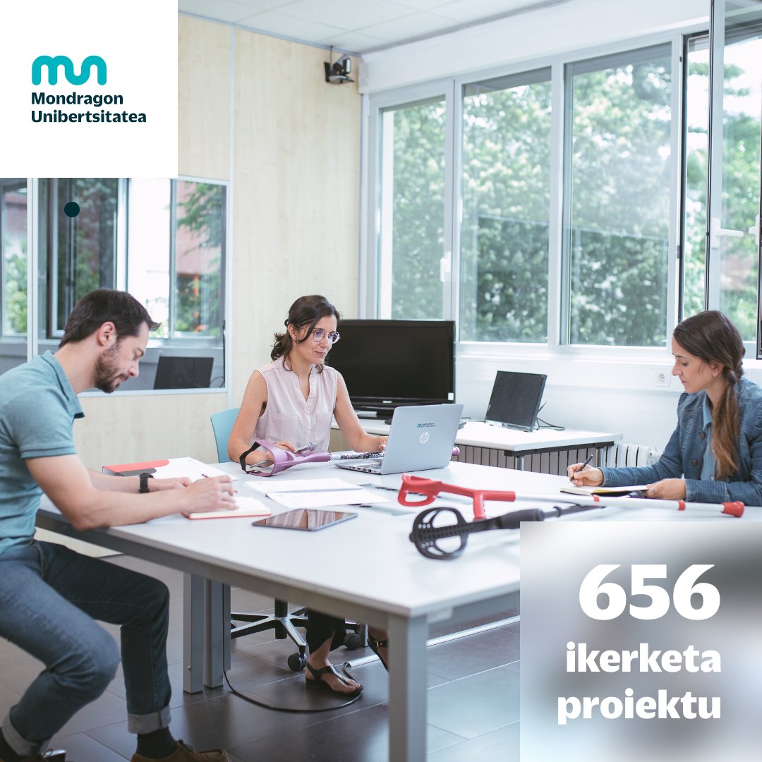 Iazko ikasturtean 656 ikerketa proiektu garatu ziren #MUnibertsitatean, ondoko 4 jakintza-alor hauetan:
•Ingeniaritza - teknologia
•Enpresa kudeaketa eta Ekintzailetza
•Berrikuntza hezkuntzan
•Kooperatibagintza eta Gizarte Berrikuntza
•Gastronomia 
🔗ow.ly/2qM850V1h1x