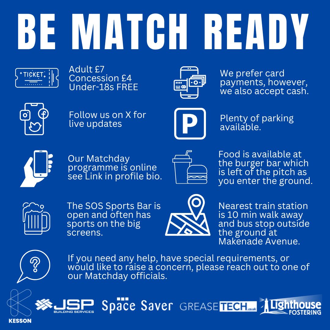 Our <a href="/SpaceSaver_UK/">Space Saver</a> Mens First Team are in cup action as we welcome table topping Canterbury City in the SCEFL Division 1 Cup Wednesday night!

⌚️ 7:45pm
🏟️ Aquatherm Stadium | ME13 8ND

📣 See the 'Match Ready' guide for more information

#FeelTheForce