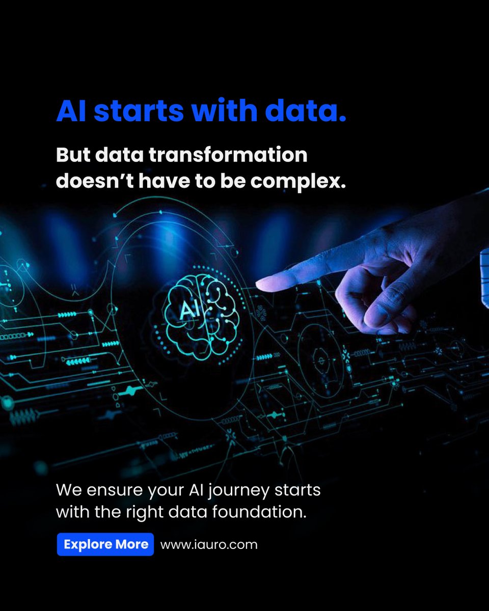 iauro's tweet image. AI isn’t just about algorithms—it’s about the data that powers them. Most struggle with fragmented data, making AI adoption chaotic. 

At iauro, we fix that. No silos, no guesswork—just AI that works. 

#AIwithiauro #DataDrivenAI #FutureReadyTech #EvolvingTogether