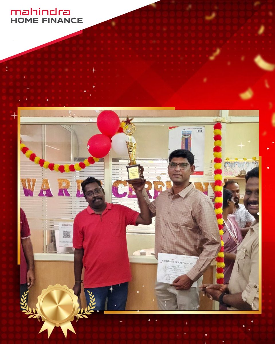 MahindraHomeFin's tweet image. Every success is a testament to the passion and commitment that drive us forward.
Congratulations to all our awardees—your success is our pride!

To know more about this post- linkedin.com/posts/mahindra…

#MahindraHomeFinance #BestPlaceToWork #TogetherWeRise #TamilNadu #TrustedBrand