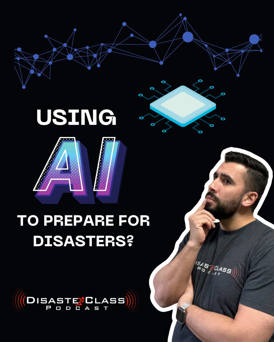 disaster_class's tweet photo. 🚨 NEW EPISODE! 🤖 Can AI help save lives? We test ChatGPT to see if it can perform a risk assessment &amp; create an emergency plan! Can AI revolutionize emergency preparedness or does it still need the human touch?

🎧 Listen &amp; Watch now!

#AI #EmergencyPreparedness #chatgpt https://t.co/k2nS76Pors