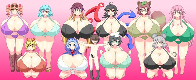 Skeb納品しました
妙蓮寺10人パイズリです 