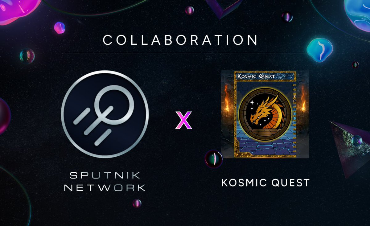New collaboration!

Sputnik Network X Kosmic Quest [<a href="/cryptodungeonma/">Dungeon Games🐉</a>]

All holders of Kosmic Quest NFTs will be eligible for $SIGNAL #StreamDrop and Sputnik NFT #NFTDrop

You can find Kosmic Quest NFTs here
stargaze.zone/p/crypto-dunge…

More details in docs
docs.sputniknetwork.digital/token-usdsigna…