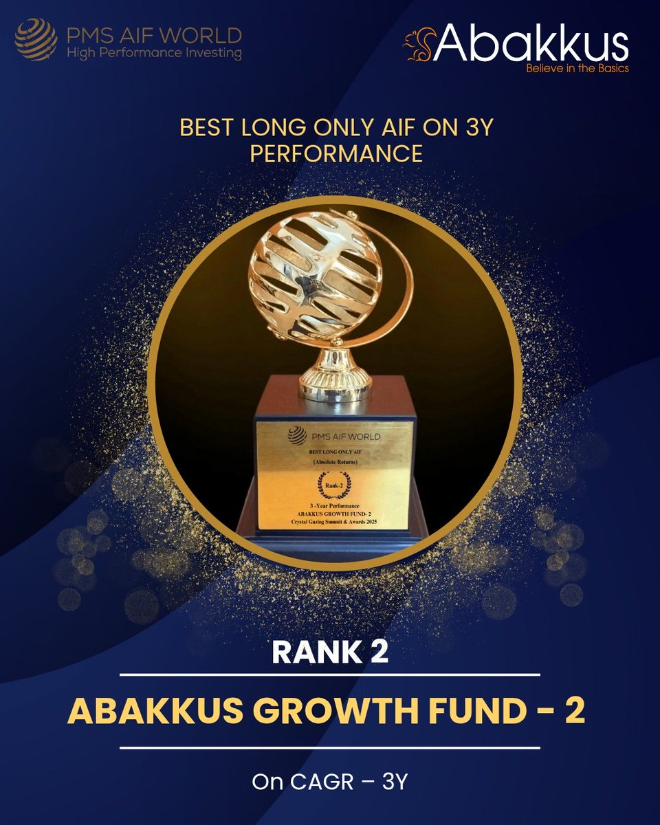 Abakkus Asset Manager Private Limited (@abakkusinvest) on Twitter photo Abakkus Asset Manager Private Limited is thrilled to announce that we have been recognized as a winner of the PMS AIF WORLD Awards 2025-a testament to our outstanding performance and excellence in the alternative investment space. <a href="/abakkusinvest/">Abakkus Asset Manager Private Limited</a> #CrystalGazing6 #pmsaifworld Abakkus Asset Manager Private Limited is thrilled to announce that we have been recognized as a winner of the PMS AIF WORLD Awards 2025-a testament to our outstanding performance and excellence in the alternative investment space. <a href="/abakkusinvest/">Abakkus Asset Manager Private Limited</a> #CrystalGazing6 #pmsaifworld