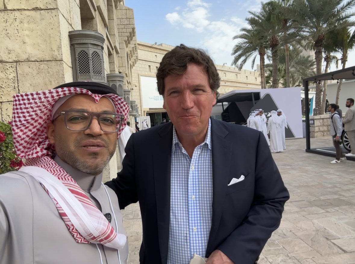 As prince Alwaleed bin Talal said “You’re something else Tucker, eh?”
Was lovable cheerable laughable conversation with Tucker Carlson. 
I’m glad you found Saudi Arabia very interesting and there’s much to discover ❤️

<a href="/TuckerCarlson/">Tucker Carlson</a>