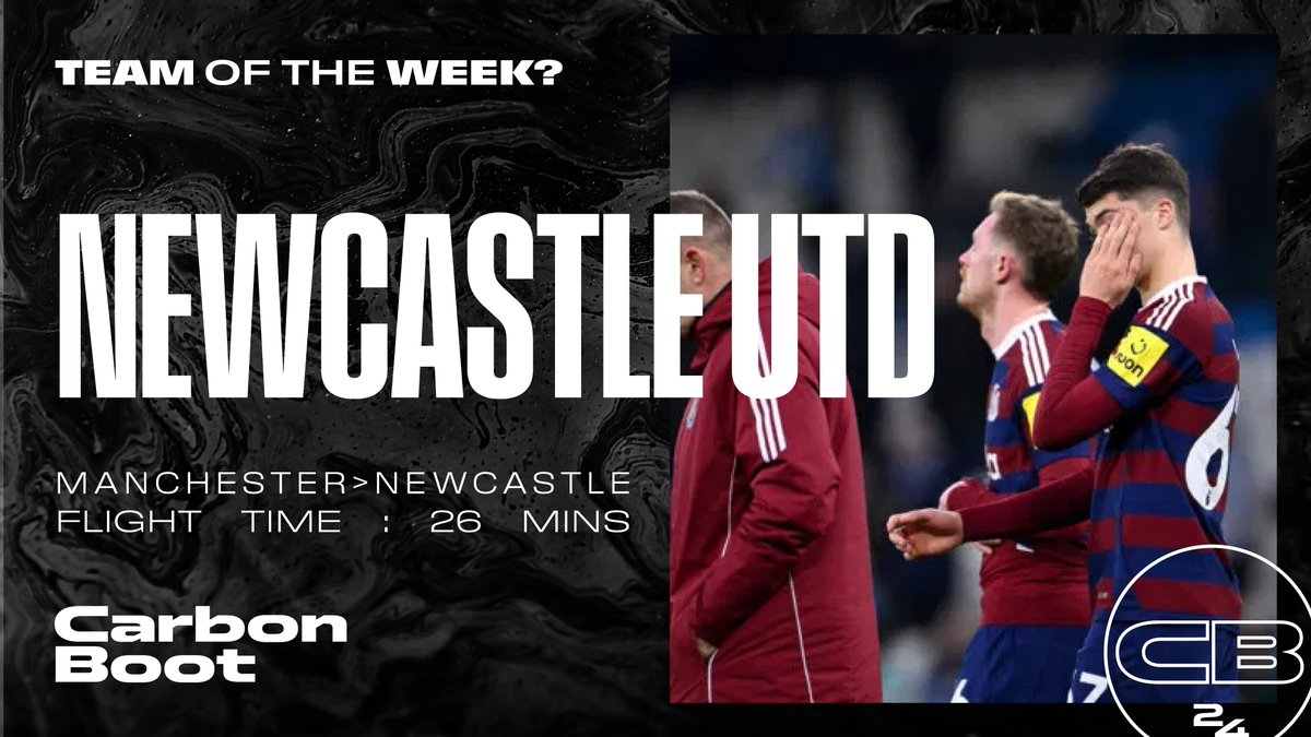 Gameweek 25's Team of The Week is <a href="/NUFC/">Newcastle United</a>. It looks like they flew to Manchester and back for their game against <a href="/ManUtd/">Manchester United</a>. This journey would have only taken 2hr 44 by coach.   

Departure flight: flightradar24.com/data/aircraft/…
Return flight: flightradar24.com/data/aircraft/…