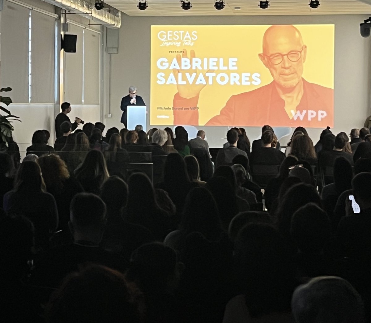 In occasione del nuovo appuntamento di GESTAS - Inspiring Talks, presso il <a href="/WPP/">WPP</a>  Campus di Milano, abbiamo avuto l'onore di incontrare il maestro Gabriele Salvatores. Un imomento di grande ispirazione per tutti noi. #OgilvyItaly #WPP #Ogilvy