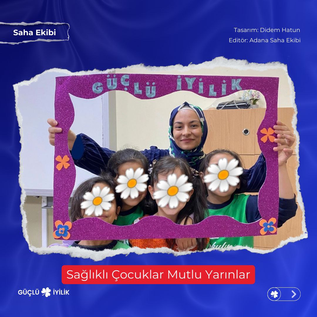 gucluiyilik's tweet photo. Adana’daki Kışla Şehit Orçun Kubat İlkokulu'nda düzenlediğimiz etkinlikte, 2. sınıf öğrencileriyle sağlıklı
beslenmenin önemi ve meyve-sebzelerin yararları üzerinde durarak çocuklara sağlıklı yaşam alışkanlıkları
kazandırmayı hedefledik. https://t.co/UZev7YNFrs