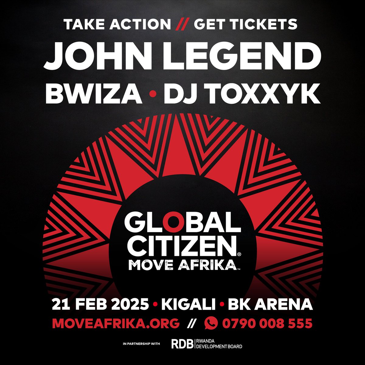 Move Afrika: Kigali, an initiative by <a href="/GlblCtzn/">Global Citizen ⭕</a> in partnership with RDB, is driving Africa’s transformation through live music, entrepreneurship, and skill-building opportunities.

This Friday, @JohnLegend will headline a memorable night of music and advocacy, championing