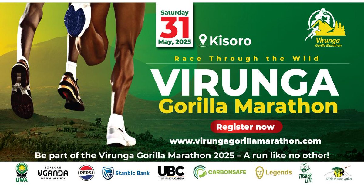 Santavivaltd's tweet photo. 🏃♂️🌿 @v_rungamarathon | 31st May 2025 | Kisoro 🌿🏃♀️
Run for adventure, win amazing prizes in our Treasure Hunt, and help conserve nature! 🌍🐵
📢 Register now! https://t.co/lTDhHRJRRX
#RunForWildlife #MarathonAdventure #ExploreUganda #TreasureHunt
#iwacuheza
#ClimateAction https://t.co/qXrOIOpJPj