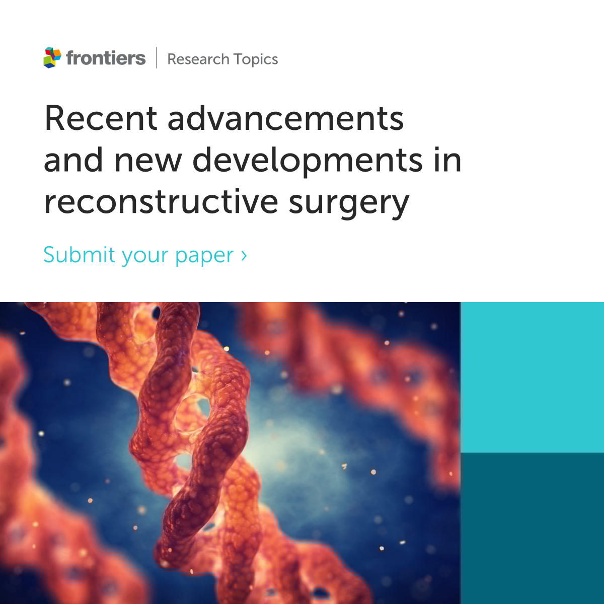 📢 Submissions are open for our new Research Topic: "Recent Advancements and New Developments in Reconstructive Surgery."  

📷Edited by Drs. Joseph Escandon, Pedro Ciudad, Oscar Manrique and Chihiro Matsui.

📸Contribute and find out more:
fro.ntiers.in/RT69333