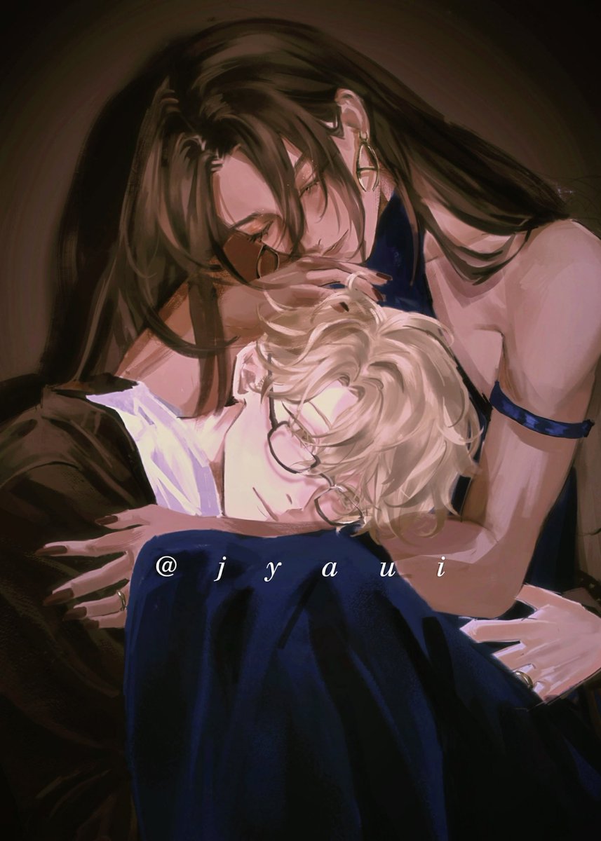 I will imagine we fell in love 
I will nap under the moonlight with you 
#alnst #alienstagefanart #wiege #lukahyuna