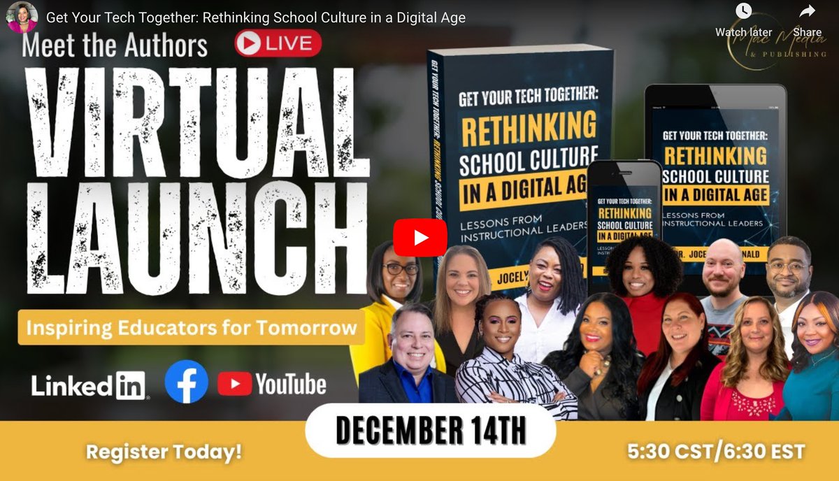 Missed the live event? 🎥✨ Watch the virtual launch of Get Your Tech Together! 🚀📚 Discover how to level up your tech skills and empower your digital journey. This book is packed with actionable strategies to help you streamline, simplify, and maximize technology in your per...