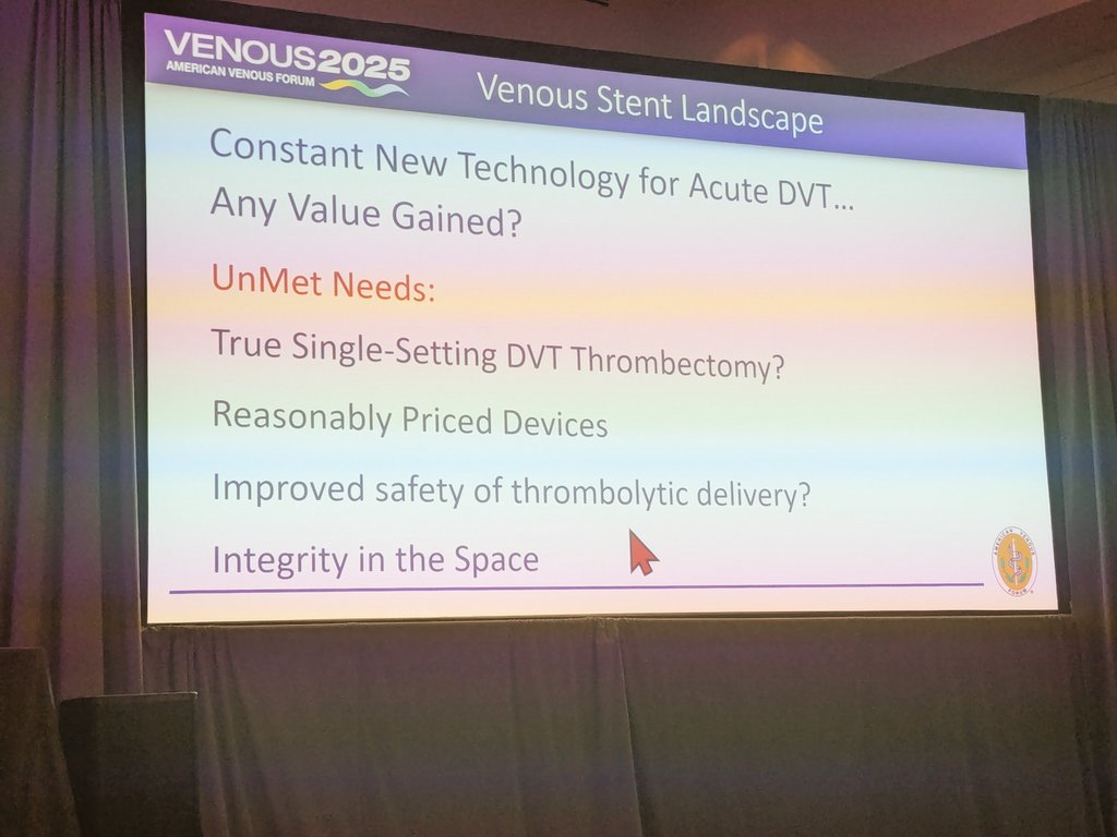 Venous News (@venousnews) on Twitter photo #VENOUS2025: Also Sunday evening, <a href="/TheVeinBoss/">Erin Murphy</a> explored unmet needs in venous surgery, including an exploration of the burgeoning DVT space. #VENOUS2025: Also Sunday evening, <a href="/TheVeinBoss/">Erin Murphy</a> explored unmet needs in venous surgery, including an exploration of the burgeoning DVT space.