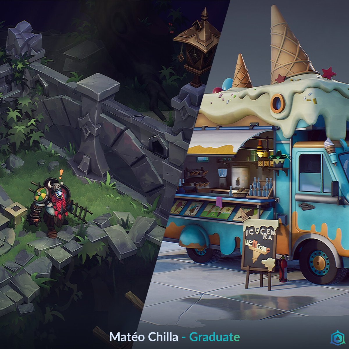 Artside_School's tweet photo. Congratulations to our Environment 3D Art Online alumni Matéo Chilla for his great work during the online course.   

See more on artstation :  https://t.co/PKnAyMW8YT

#environment3d #artsidegameartschool #artside #sculpt https://t.co/7bljjIfvRq
