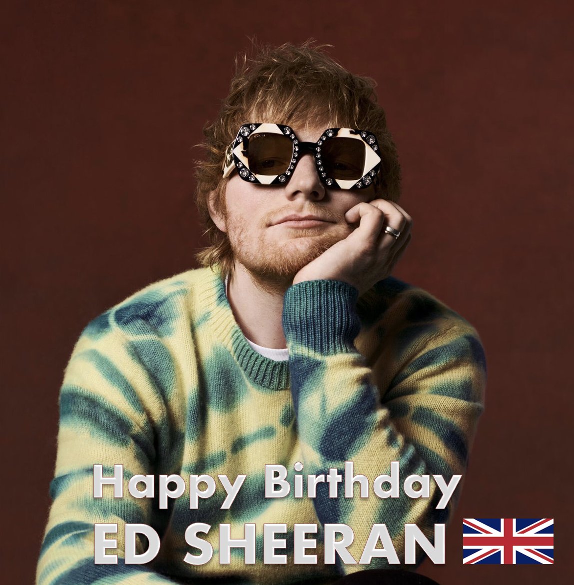 Happy 34th Birthday to the very cute and extremely kind and mega talented chart-topping, record-breaking, history-making, top-selling legendary British Singer, songwriter, producer, Actor &amp; Global Icon, the One &amp; Only Ed Sheeran! 👏🎂🥳🌟👑🐐💚
#EdSheeran has sold over 150