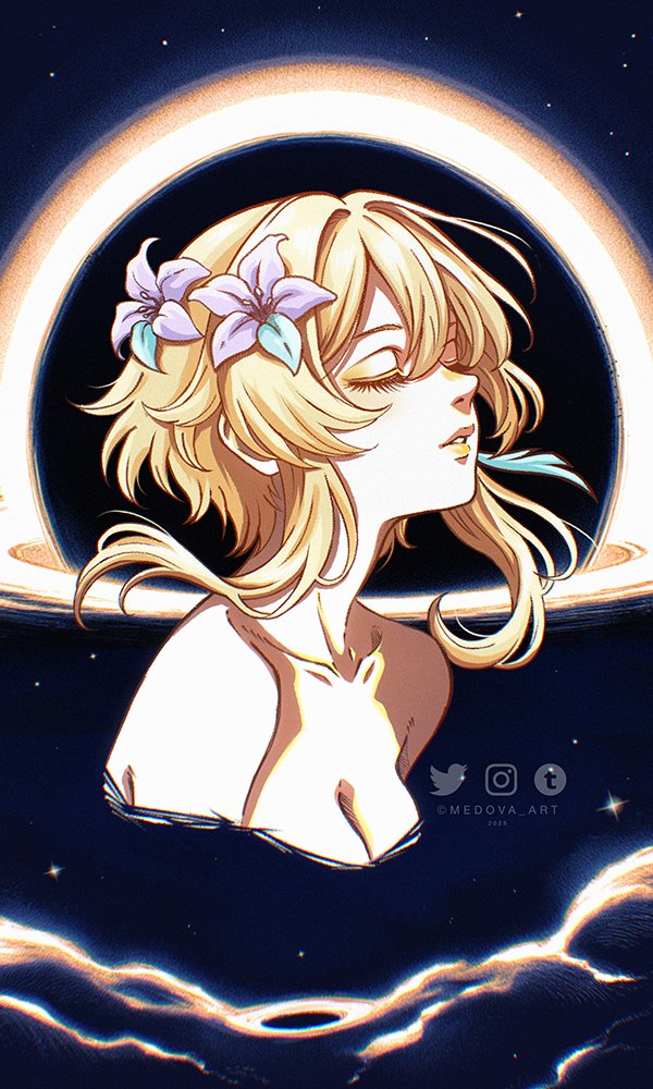 as promised🤫
#GenshinImpact #Lumine #GenshinImpactart