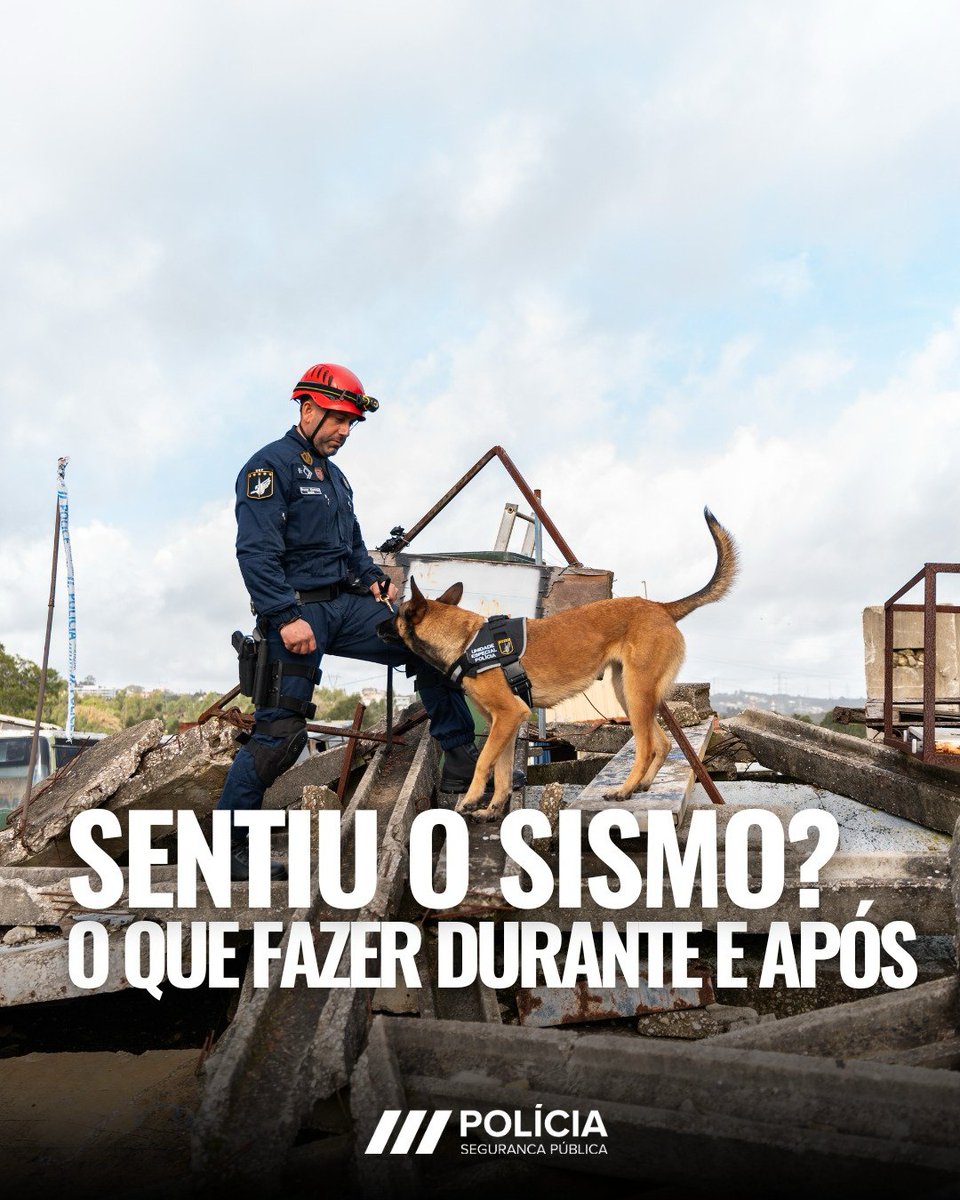SAIBA O QUE FAZER EM CASO DE TERRAMOTO!
Mantenha-se atento e preparado.
Se estiver seguro, ofereça ajuda a quem possa
precisar, especialmente pessoas idosas ou com
mobilidade reduzida
Conselhos: aterratreme.pt/os-7-passos/
<a href="/ProteccaoCivil/">Autoridade Nacional de Emergência e Proteção Civil</a>  #semprepresente