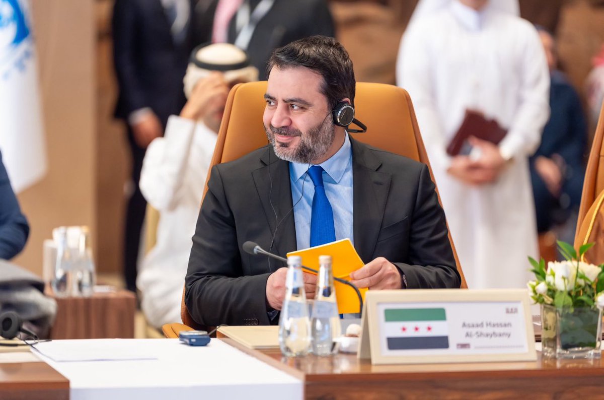 شارك يوم الأحد وزير الخارجية السيد أسعد الشيباني في #مؤتمر_العلا_لاقتصادات_الأسواق_الناشئة المقام في مدينة العلا بالمملكة العربية السعودية.