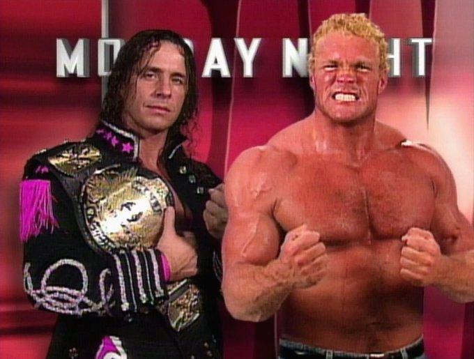 wrestle_hist's tweet photo. 2/17/1997
Sycho Sid defeated Bret Hart to win back the WWF Championship on RAW from the Nashville Arena in Nashville, Tennessee.
#WWF #WWE #WWERaw #SychoSid #SidVicious #SidJustice #BretHart #TheHitman #ExcellenceOfExecution #WWFChampionship https://t.co/KqVhhuAsVd