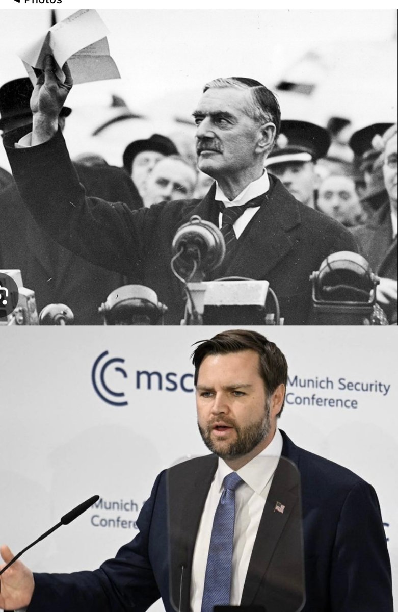 Munich, 1938 and 2025. Give Vance credit. If you’re bent on Appeasement, this is where to do it.
