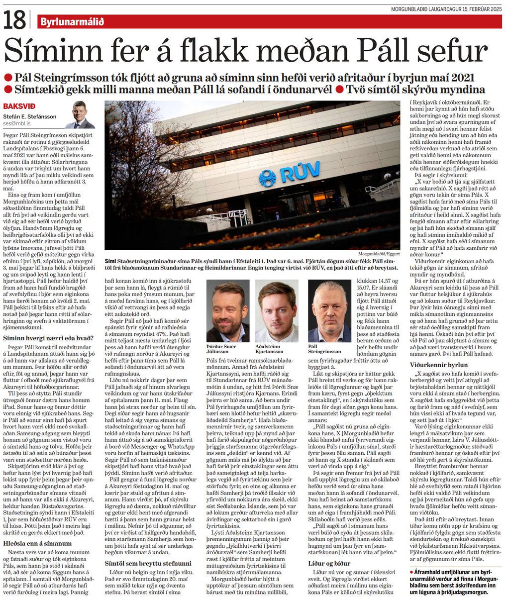 Værsgo, menningar- og lýðræðishlutverk RÚV eins og það heitir á tyllidögum. Stefán Eiríksson hefur ekki enn sagt af sér eða farið í frí á meðan rannsókn á þætti stofnunarinnar stendur, raunar er ekki einu sinni rannsókn í gangi. Þetta er bara RÚV að vera RÚV og helstu leikendur