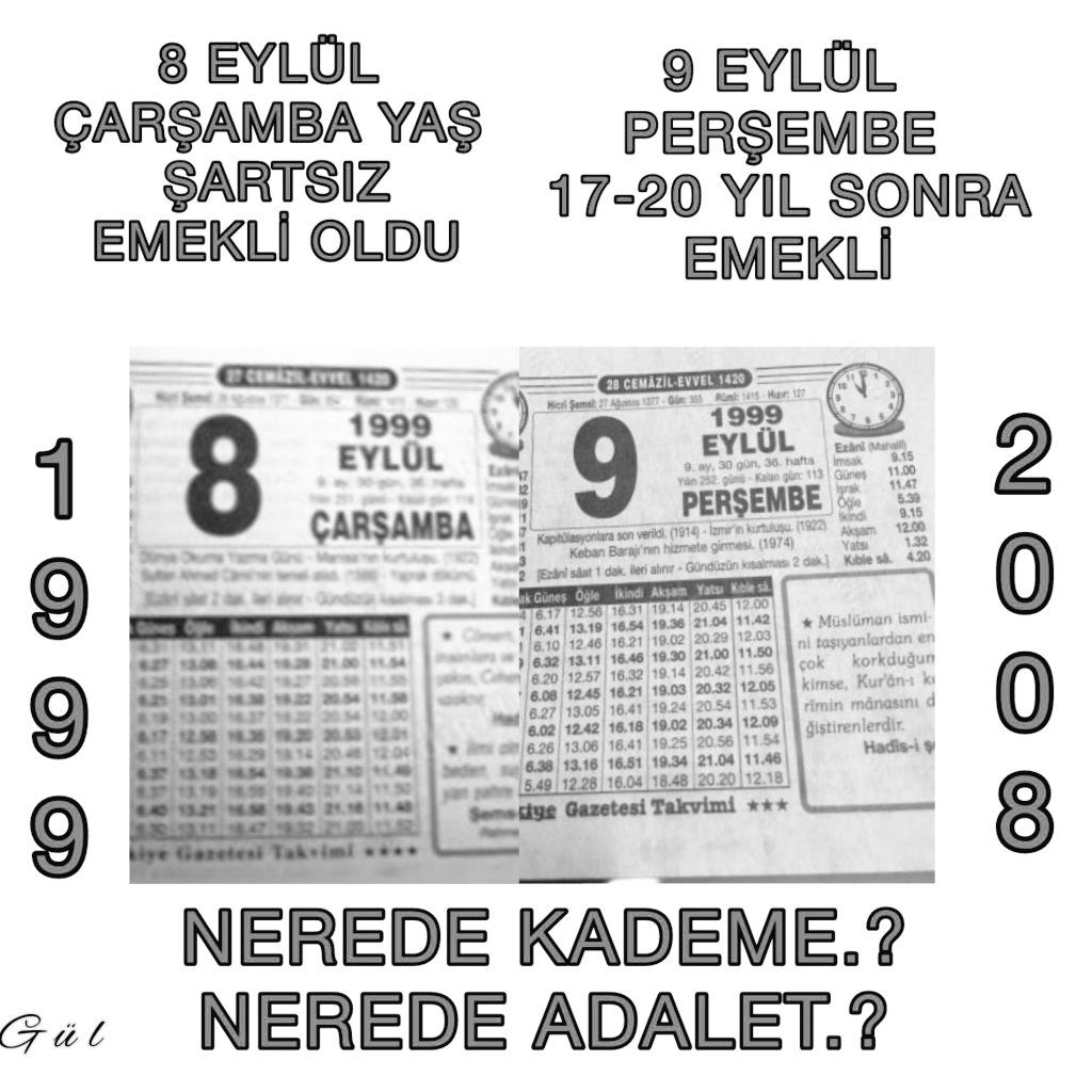 cnsvyso061's tweet photo. Aklım almıyor,  bu ne biçim bir düzenleme  akranlar arası SGK da 1 gün geç girişle
8.9.1999 43 yaş emekli oldu,
9.9.1999 60 yaş mezarda
Bu Revamı.?
@isikhanvedat
@_cevdetyilmaz
#SeçimdenÖnceKademeŞart https://t.co/tBYMqDzG2r