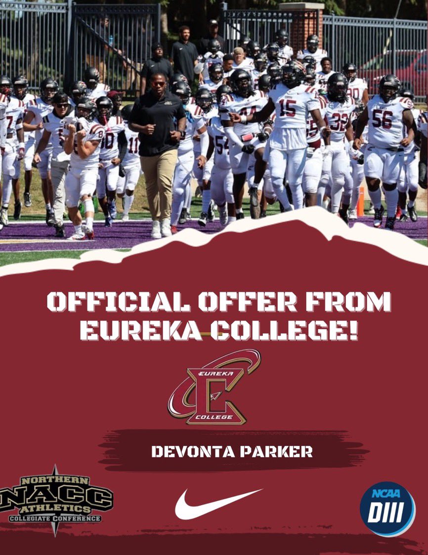 I'm blessed to receive my first offer from Eureka College <a href="/trainwrecker_62/">Dwayne Wallace</a> <a href="/coachdeon02/">Deon Williamson</a> <a href="/G_Yeldell7/">Coach Y 🐶⛓</a> <a href="/bigneal51/">Coach Hall, M.S.,USAW🔰🌊</a> <a href="/CheenoGreen/">Cheeno Green</a> <a href="/SilverBluffFB/">Silver Bluff Football</a> <a href="/DBryant18/">De'Angelo Bryant</a>