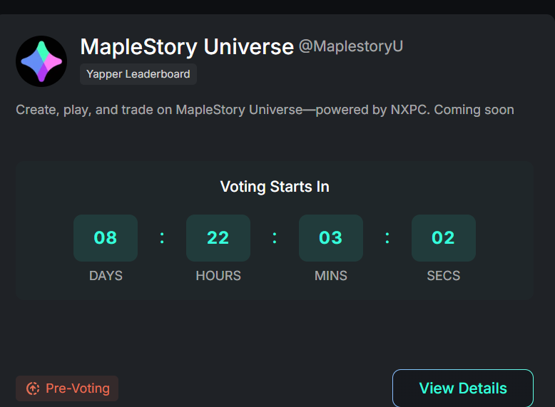 Kaito launches MapleStory Universe voting
Can ordinary users also participate in voting?

<a href="/KaitoAI/">Kaito AI 🌊</a>
<a href="/MaplestoryU/">MapleStory Universe</a>