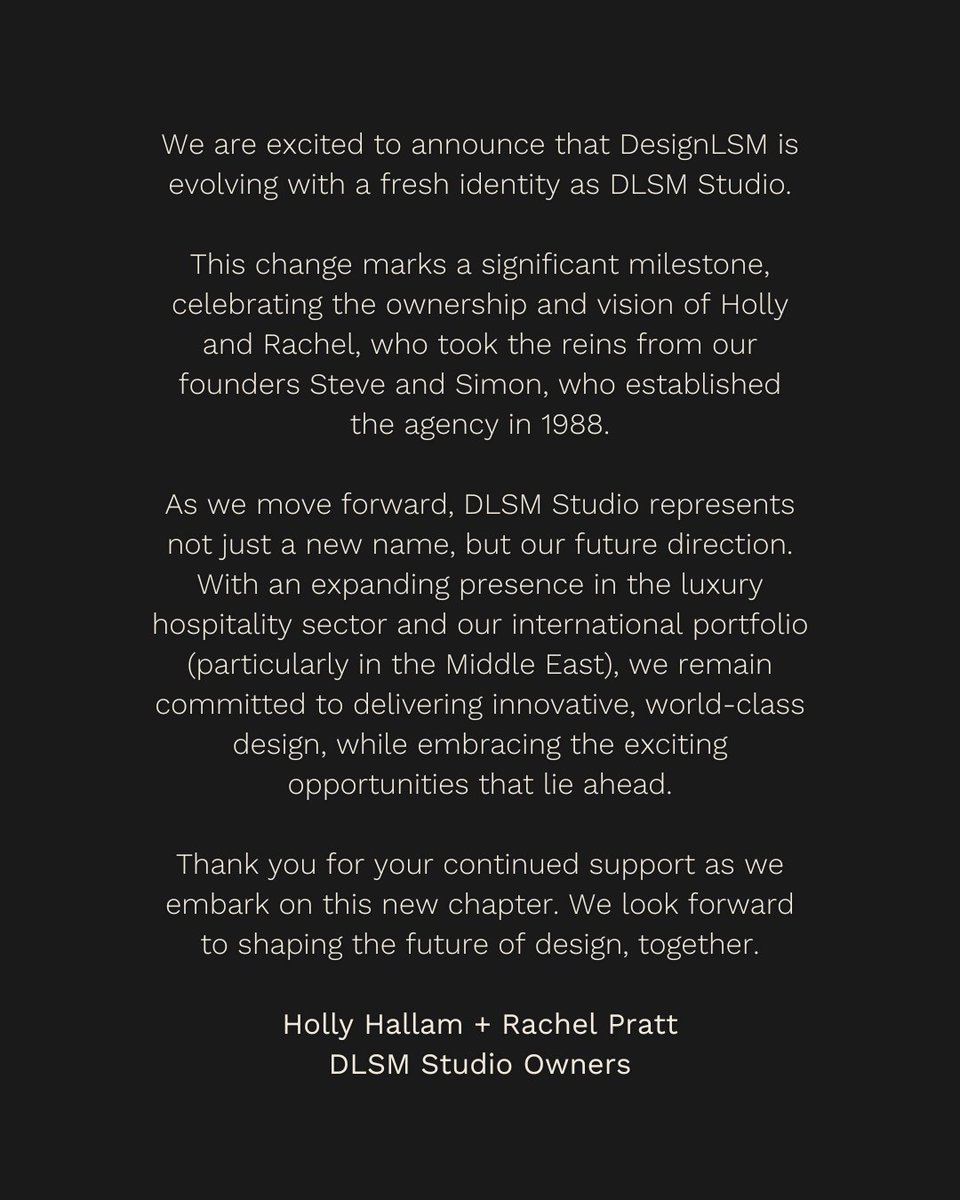 We are excited to announce...  [1/2]