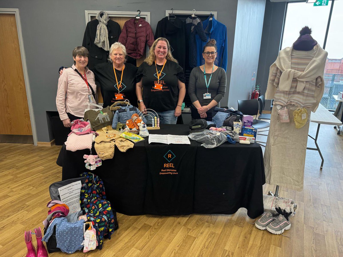 REELCIC's tweet photo. The REEL Rack team have enjoyed meeting community members, partner agencies &amp; sharing referral info at the St Mary’s Connecting Communities Event today held at Mahdlo. @mahdloyouthzone @OldhamCouncil @WeActTogether @CadentGasLtd @TOGMind #oldhamhour https://t.co/V7vxvOwvhh