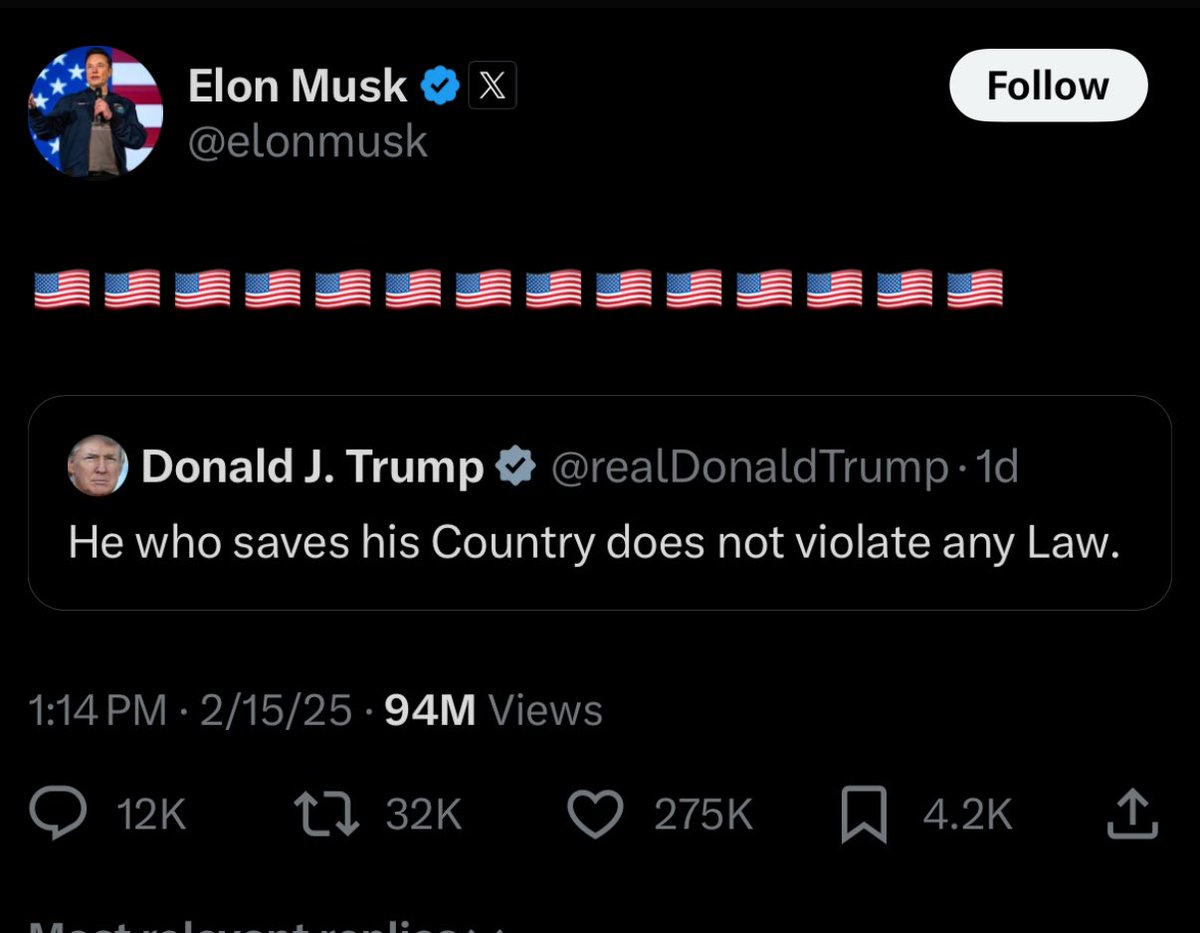 In case you missed Elon’s 14 flags tweet, here’s what you need to know:

He is involved in a system of communication with white supremacists and he’s not even giving dog-whistles anymore. The 14 word slogan posted at 11:14pm among white supremacists:

"We must secure the