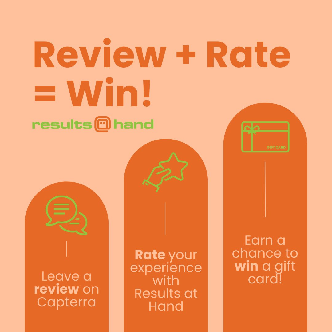 resultsathand's tweet image. Earn a chance to win a gift card in our monthly raffle by leaving a review on Capterra and rating your experience with Results at Hand! 🌟

Leave a review and rating here: zurl.co/CRyhA

#ResultsAtHand #EventManagementPlatform