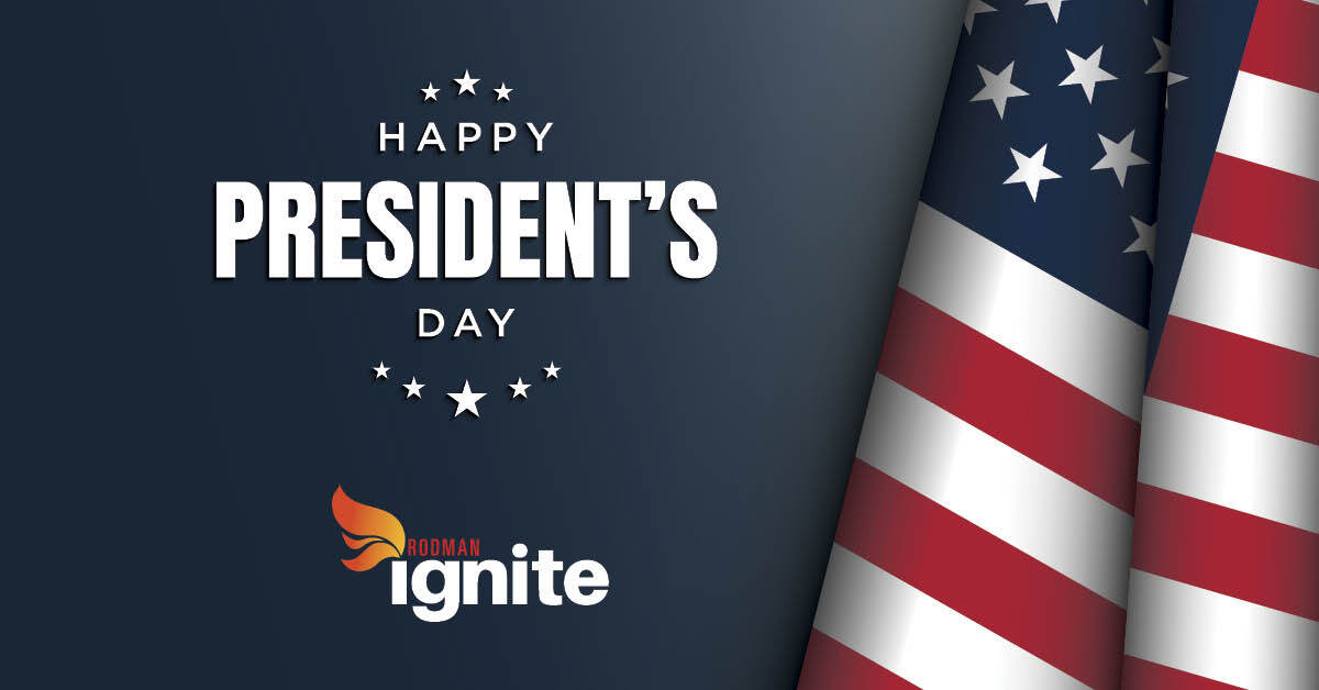 At Rodman Ignite, we acknowledge that President's Day is more than just a holiday—it's a day to honor the leadership and legacy of those who've shaped our nation. 🇺🇸 We recognize and appreciate the dedication and service that have helped guide our country through history.