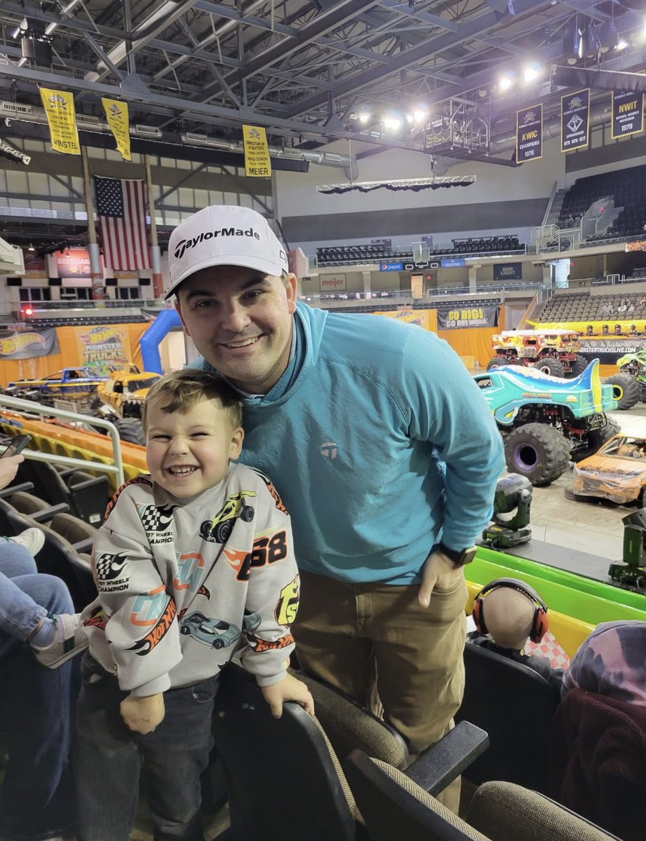 Golf_Guy_Dave's tweet photo. We all got to go to our first Monster Truck show yesterday! Theo and Wes had a blast! #hotwheels #fireandglow https://t.co/HozYgUUQJ2