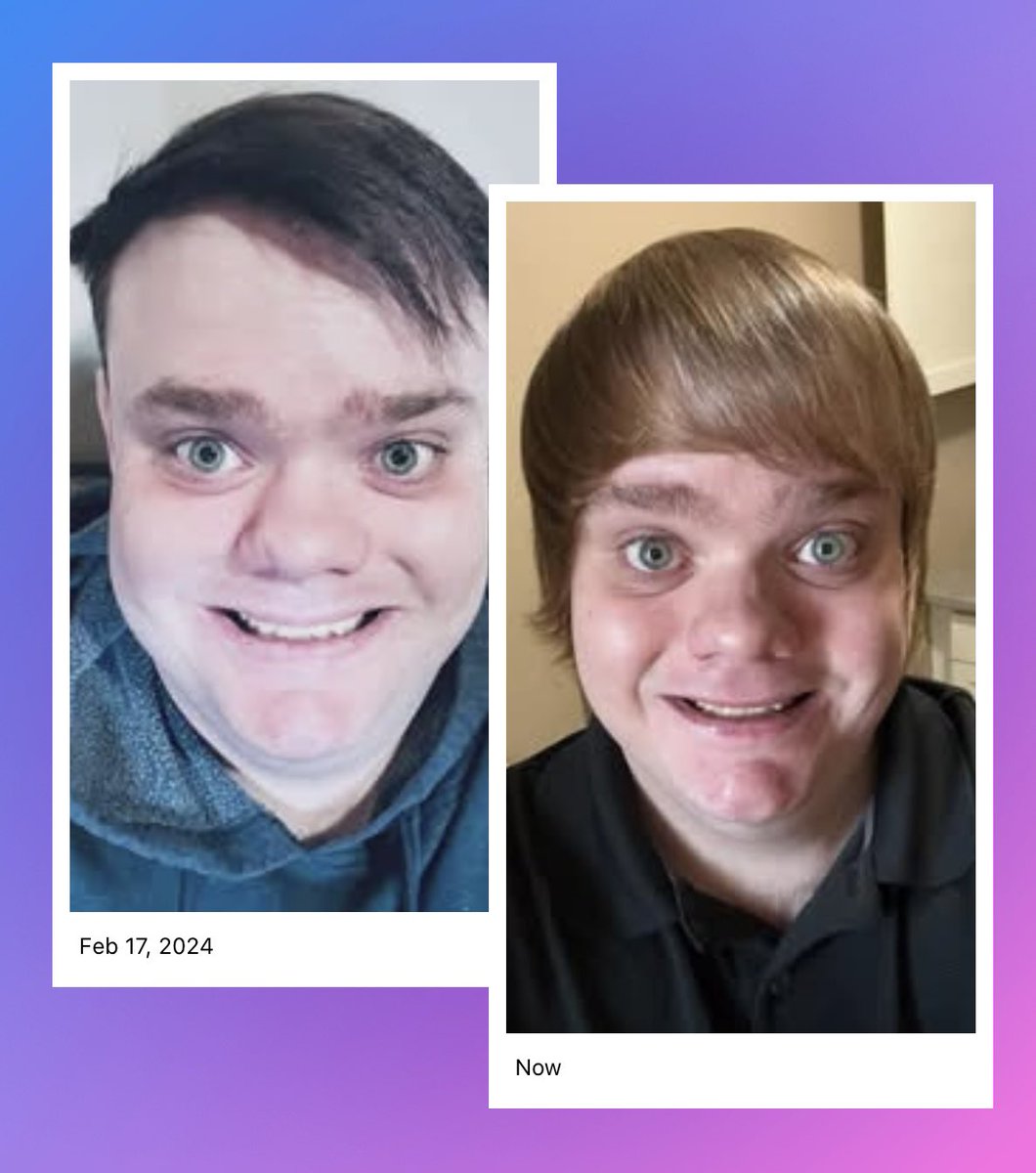 Me then &amp; now!!! 🙂