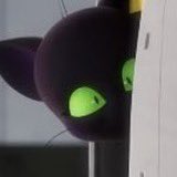 Guys, is Plagg (this adorable creature) wearing eyeliner now?? 😭