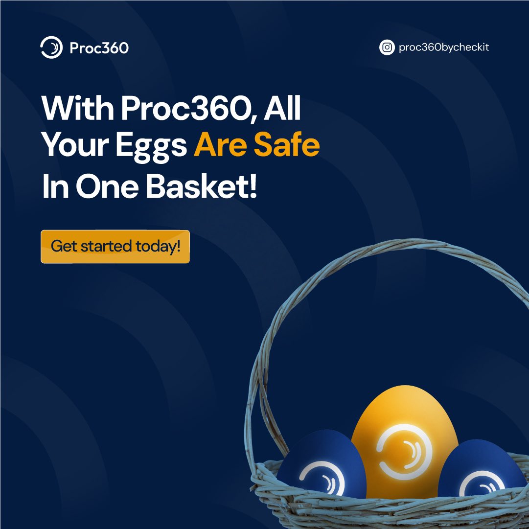 Proc360Care's tweet image. Who says you can't put all your eggs in one basket? With the right system, you can and they'll be safe.

With our all-in-one solution, we make procurement seamless, secure, and efficient.

Signup today for free on our website (link in bio)

#Procurement #Proc360 #monday