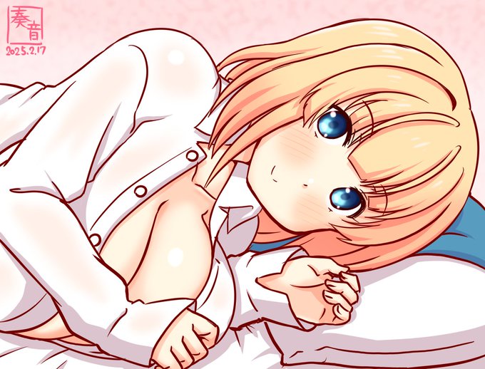 「…ん、Admiral… Good morning 時間は…まだ、five O'clockか… あと少しだけ、眠れるね。……あと少しだけ…」#艦これ版真剣お絵描き60分一本勝負_20250217#ロドニー 