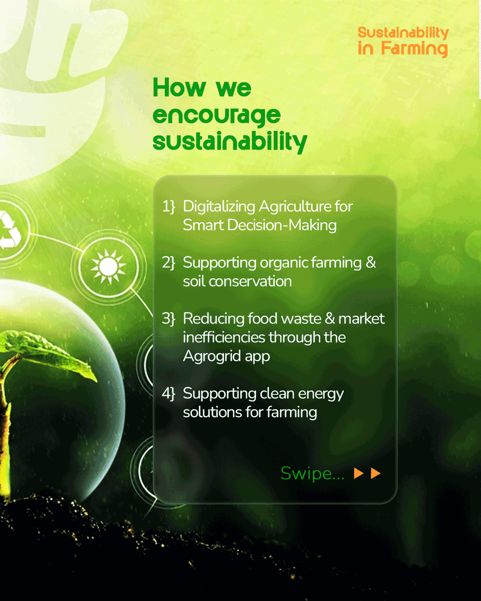 agrogrid's tweet photo. At Agrogrid, we’re championing sustainable agriculture through digital innovation, organic practices, and clean energy solutions. 

Join us in shaping a greener future for farming! 
#SustainableAgriculture #Agrogrid #InnovatingForSustainability #SmartFarming #SupportLocal https://t.co/WLn0w22bwD