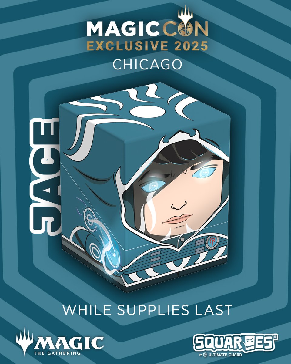 Squaroes (@squaroes) on Twitter photo We’re heading to #MCChicago with an exclusive new Squaroe - with <a href="/wizards_magic/">Magic: The Gathering</a>! ✨
Jace is here to help you outsmart your opponents and decipher their most sinister deck techs. 🧠
📍Swing by our booth and grab yours while supplies last! 🔥
#squaroes #ultimateguard We’re heading to #MCChicago with an exclusive new Squaroe - with <a href="/wizards_magic/">Magic: The Gathering</a>! ✨
Jace is here to help you outsmart your opponents and decipher their most sinister deck techs. 🧠
📍Swing by our booth and grab yours while supplies last! 🔥
#squaroes #ultimateguard
