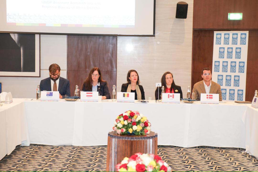 I thanked #UNDP's #PartnersAtCore at a meeting with development partners in Addis on the margins of the #AUSummit. #Corefunding is vital for UNDP's work in accompanying countries achieve their development ambitions across #Africa.