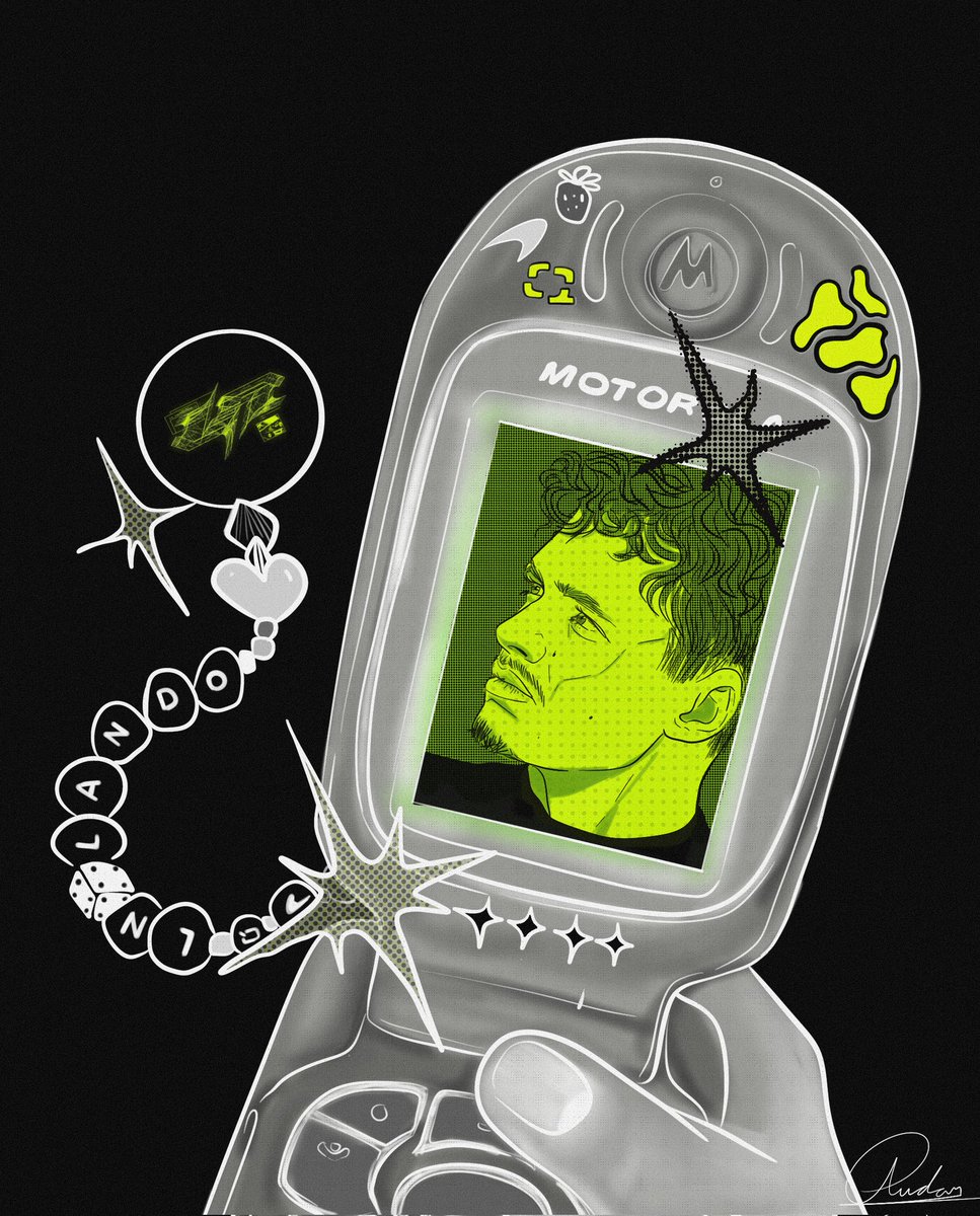 Andamh_'s tweet photo. 📞Ding* ding* Lando's BACK! And I'm back too 💚🤟 #ln4 #f1art https://t.co/0pKaSy5OEQ