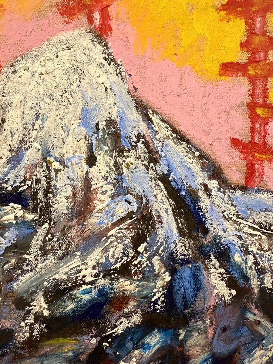 martinlbenson's tweet photo. “Mountain Mama”
20” x 24”
Oil paint , Oil Stick, Beeswax, Rose Quartz, and Howlite on Canvas 

#motherearth #newartprocess #newpainting #heavenonearthseries #rosequartz #howlite #mountains #painting https://t.co/IUQb4JBXAV