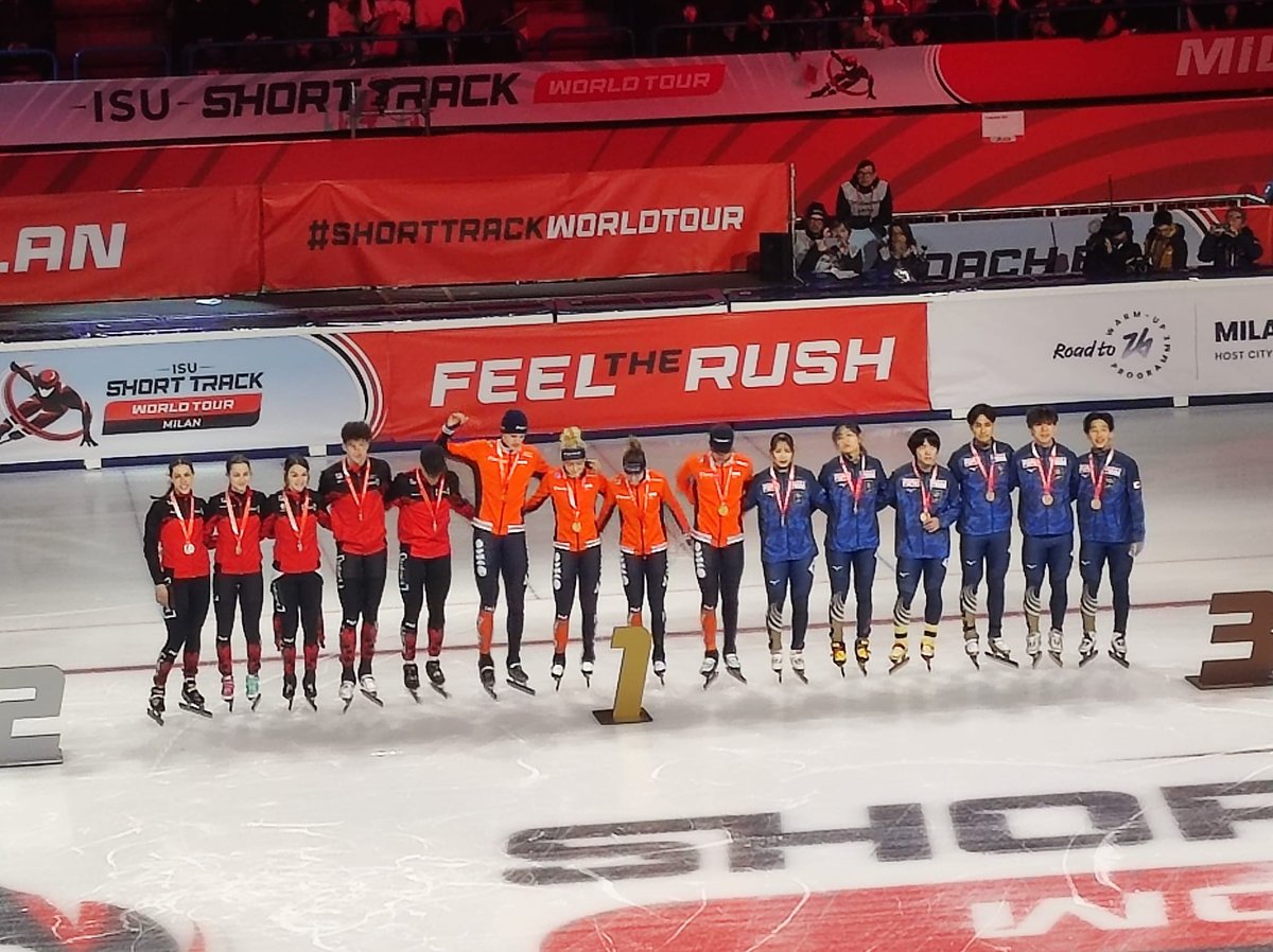Preparing for the <a href="/milanocortina26/">Milano Cortina 2026</a> Winter Games, we visited Cortina and the ISU Short Track World Tour in Milan, official test event for the Winter Games.

In this competition, we saw the Dutch victory in the Mixed relay. A good sign for next year!