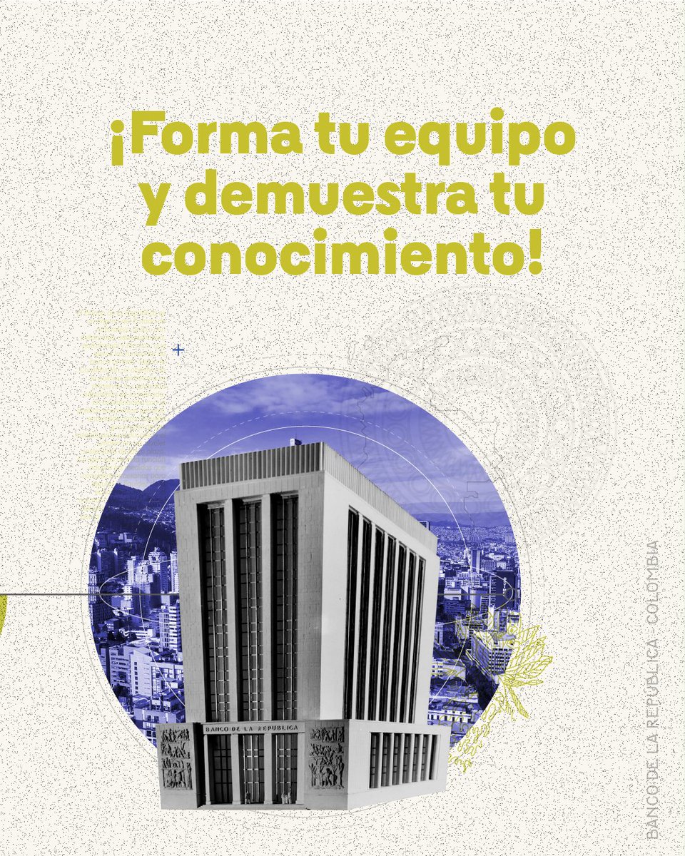 BancoRepublica's tweet photo. El Banco de la República lanza el XIII Concurso Nacional de Ensayo Corto “De la banca escolar a la banca central”, para estudiantes de 9,10, 11 y 12 de todos los colegios del país.

#BanRepEduca No te lo pierdas, más información 👉 https://t.co/pYNEDzBKAs https://t.co/flIlV36Zrw