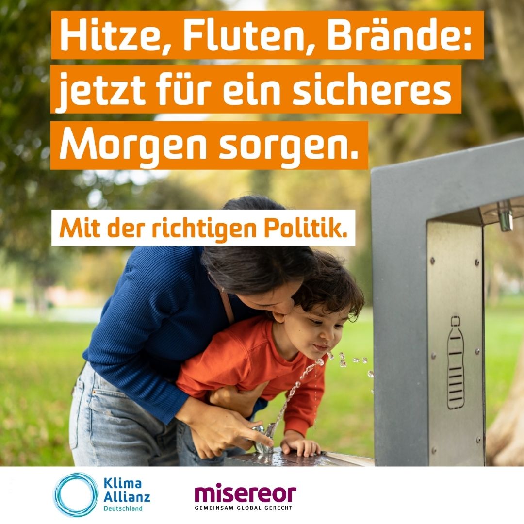 Klimaschutz ist nicht zu teuer, sondern eine Investition in unsere Zukunft. Jedes Jahr Verzögerung erhöht die Kosten, die Risiken u. das Leid von Millionen Menschen. #Misereorschauthin #btw25 #Klimaschutz #Zukunft #COP30
<a href="/CDU/">CDU Deutschlands</a>, <a href="/fdpbt/">Fraktion der Freien Demokraten</a>, <a href="/Die_Gruenen/">BÜNDNIS 90/DIE GRÜNEN</a>, <a href="/dieLinke/">Die Linke</a>, <a href="/spdbt/">SPD-Fraktion im Bundestag</a> 
Forderungen