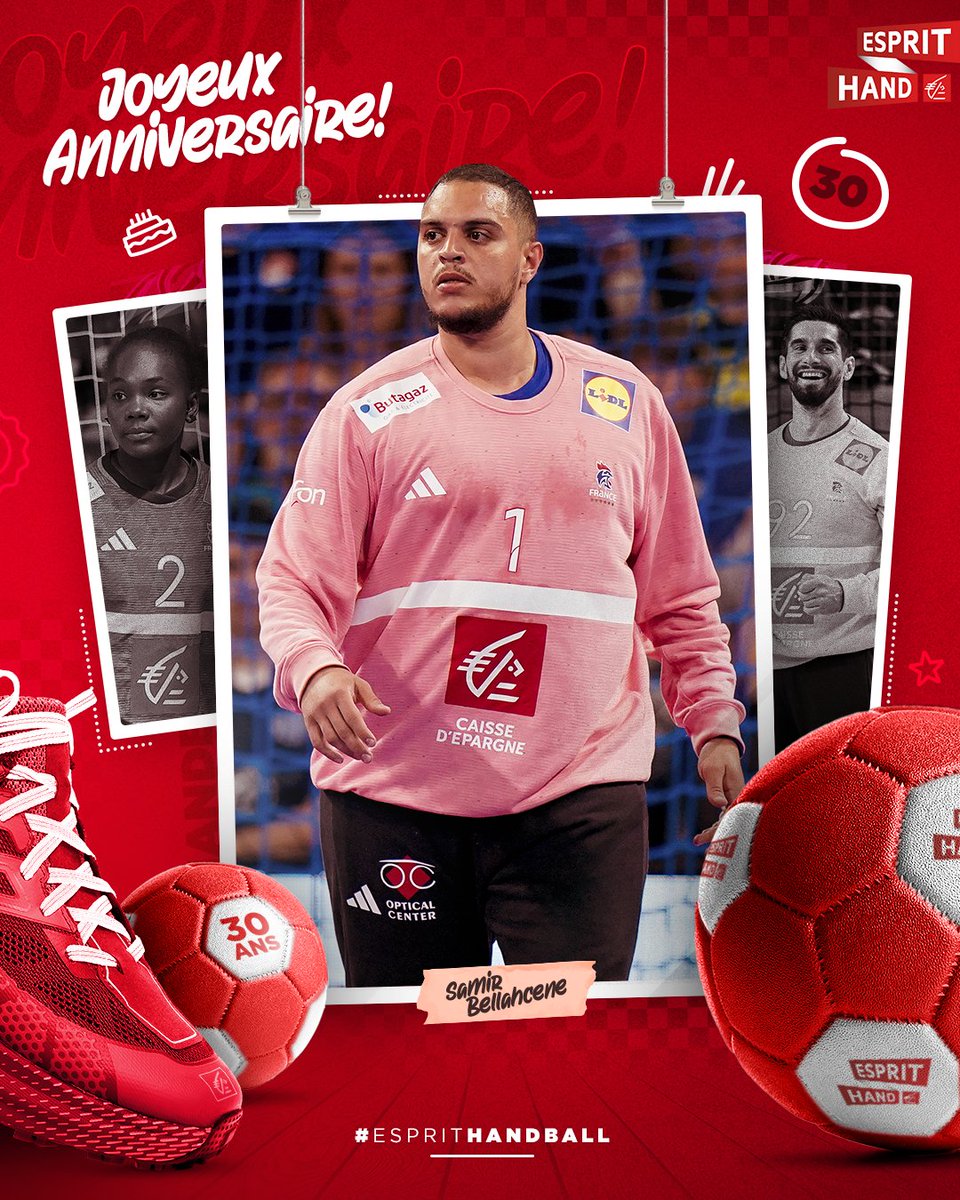 Joyeux anniversaire à Samir Bellahcene, il fête aujourd'hui ses 30 ans ! 🎂

#EspritHandball
