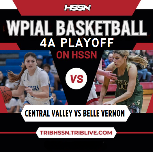 🔥GAME DAY🔥
WPIAL Playoffs | Round 1

<a href="/warriors_cv/">CVWarriorsAthletics</a>  vs. <a href="/BVAbasketball/">Belle Vernon Girls Basketball</a> 
 
📺 HSSN : bit.ly/3DD09Ga
📅 today 
⏰ 7 pm
🏟️ Central Valley HS

<a href="/CVRoundball/">Central Valley Roundball Association</a> <a href="/BvasdAthletics/">BVASD Athletic Department</a> <a href="/coachnez/">Cornelious Nesbit</a>  <a href="/aubreybro20/">Aubrey Brown</a> <a href="/KayleeSypolt23/">Kaylee Sypolt</a> <a href="/SaylorLee2027/">Saylor Lee</a> <a href="/BVA_ATs/">BVA Athletic Training</a> <a href="/HKostorick/">Haley Kostorick</a> <a href="/BVA_GangGreen/">Gang Green</a>